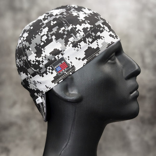 Digital Camo - Black & White welding hat