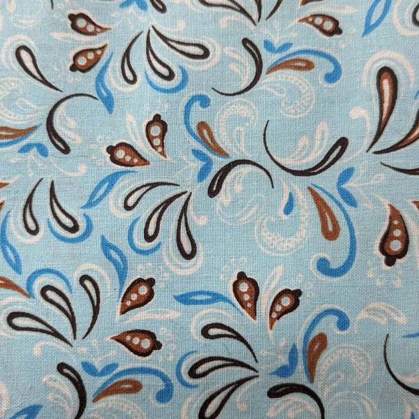 Frontier Paisley Winter Welding Hat fabric