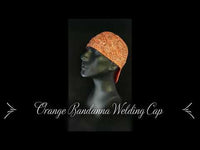 Orange Bandanna Welding Cap