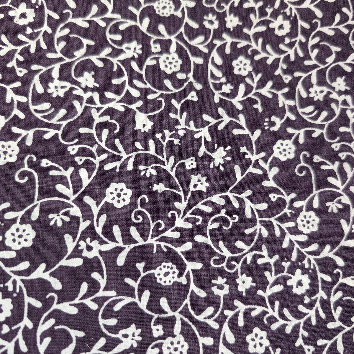 Purple Floral welding cap fabric