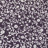 Purple Floral welding cap fabric