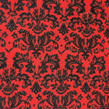 Red Damask welding cap fabric