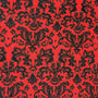 Red Damask welding cap fabric