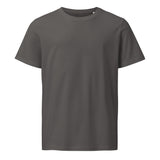 This Ain't Charity Tee in anthracite gray front view