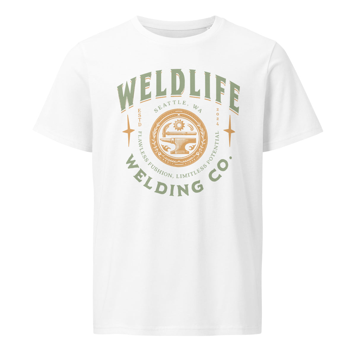 Weld Life Tee in white