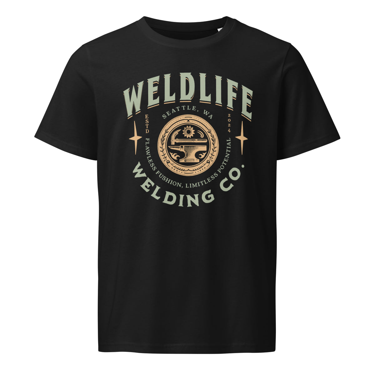 Weld Life tee in black