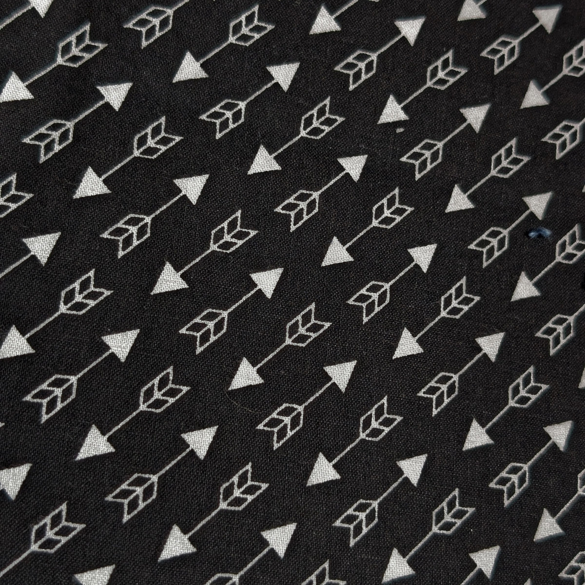 White Arrows welding cap fabric