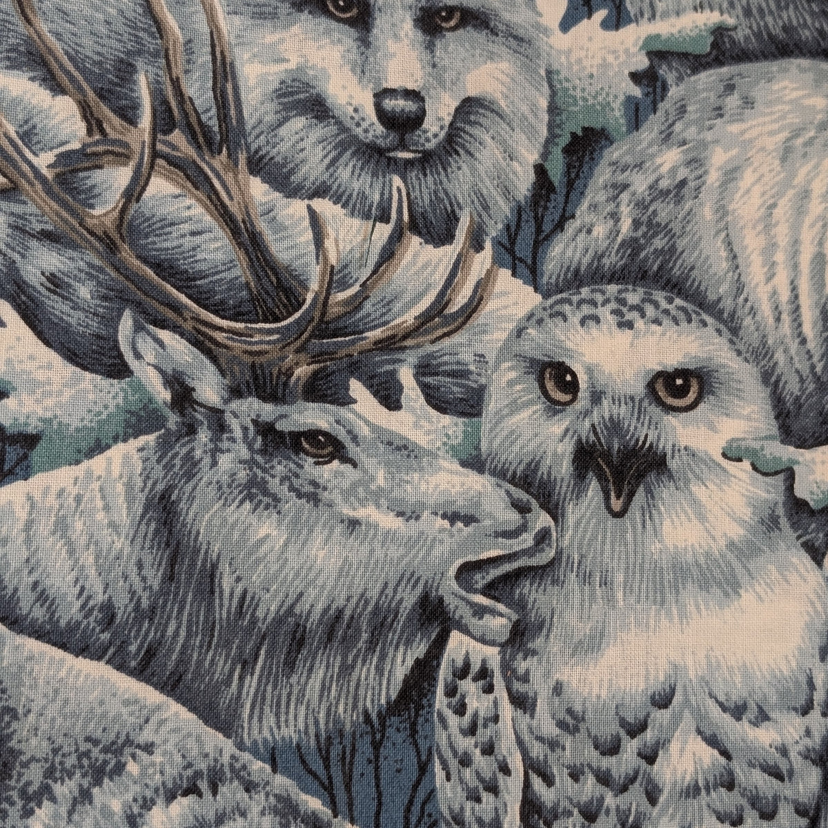 Winter Animals welding cap fabric