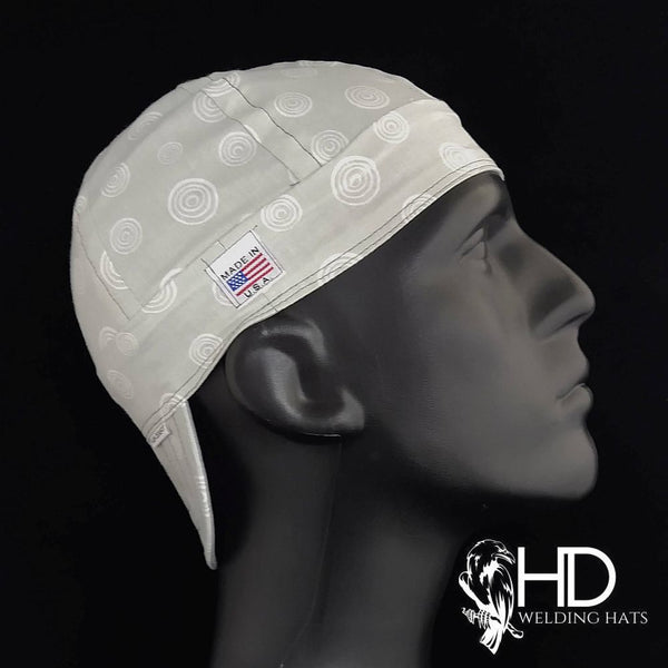 Gray Circles Welding Cap