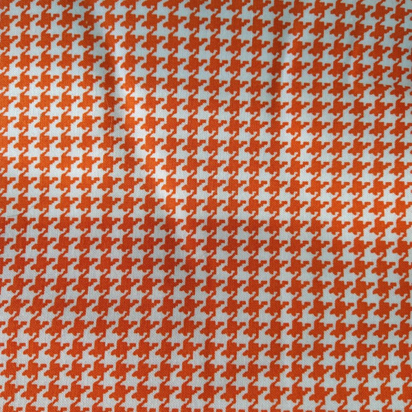 Orange Houndstooth Welding Hat
