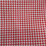 Red Houndstooth Welding Fabric