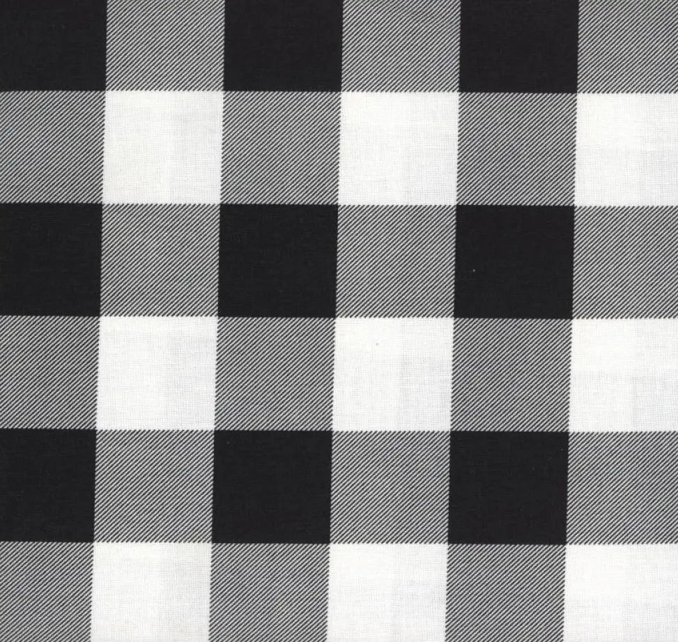 Buffalo Plaid White Welding Cap