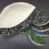Black Bandanna 2 Tone Cotton Welding Cap |  HD Welding Hats