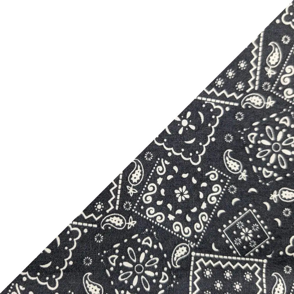 Black Bandanna 2 Tone Cotton Welding Cap |  HD Welding Hats