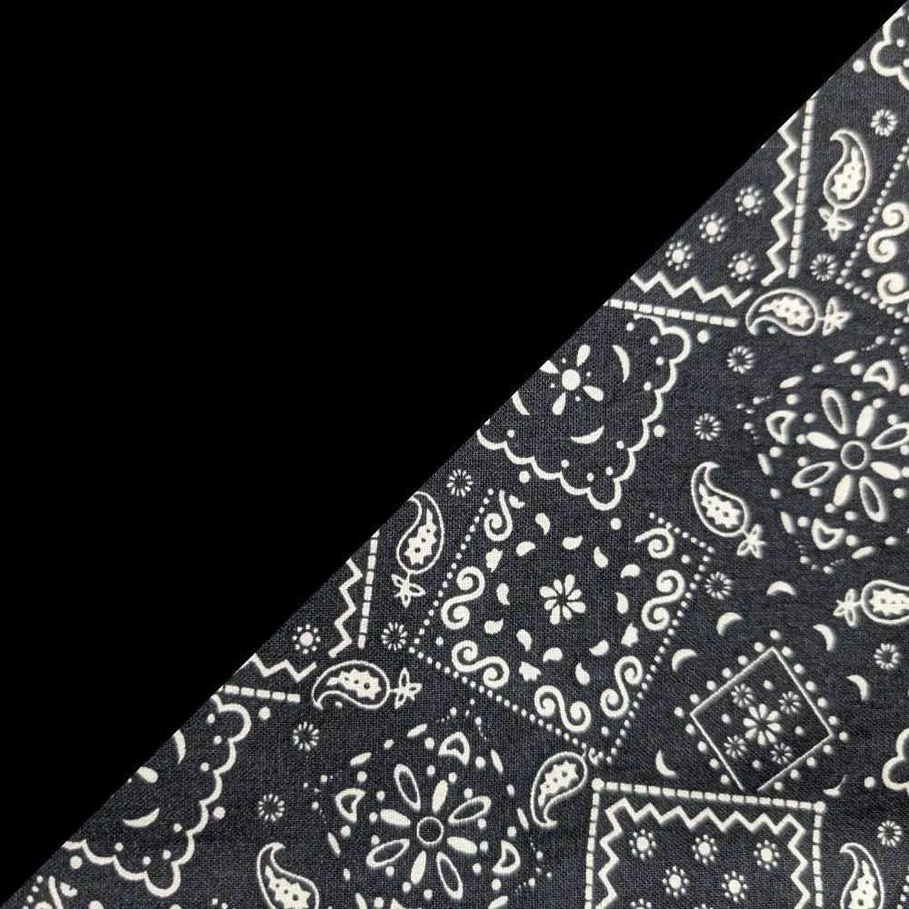 Black Bandanna 2 Tone Cotton Welding Cap |  HD Welding Hats