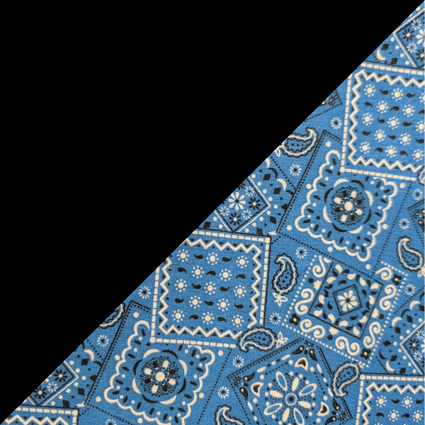 Black w/ Blue Bandanna Band & Brim