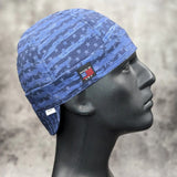 Blue Distress Flag Cotton Welding Cap HD Welding Hats