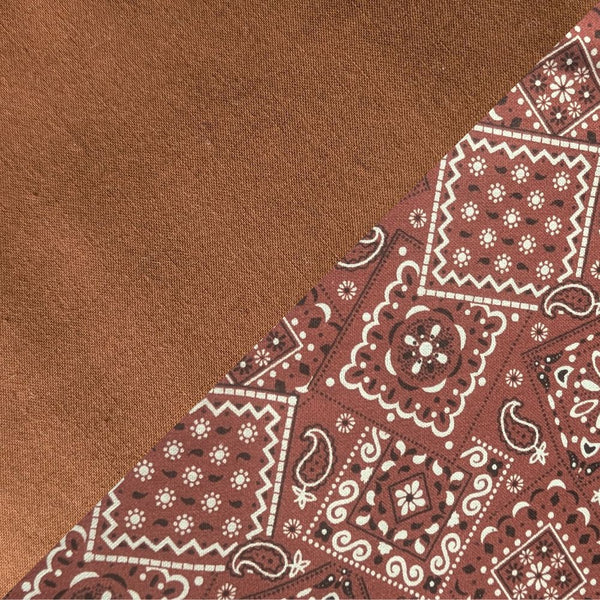 Brown w/ Rust Bandanna band & brim