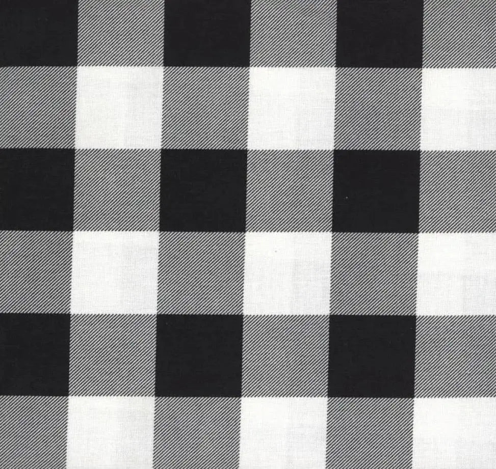 Buffalo Plaid White Cotton Welding Cap |  HD Welding Hats