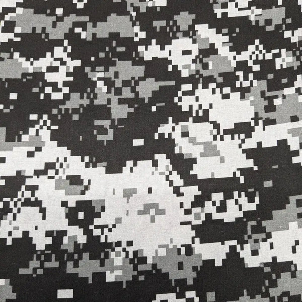 Digital Black & White Camo Cotton Welding Hat |  HD Welding Hats
