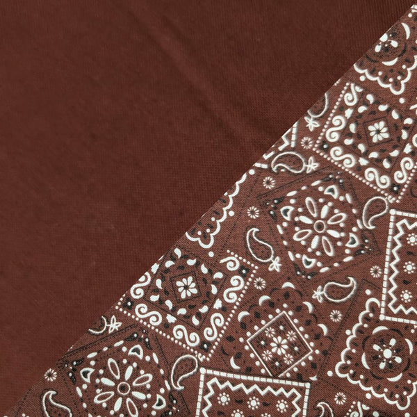 Dark Brown w/ Dark Brown Bandanna band and brim