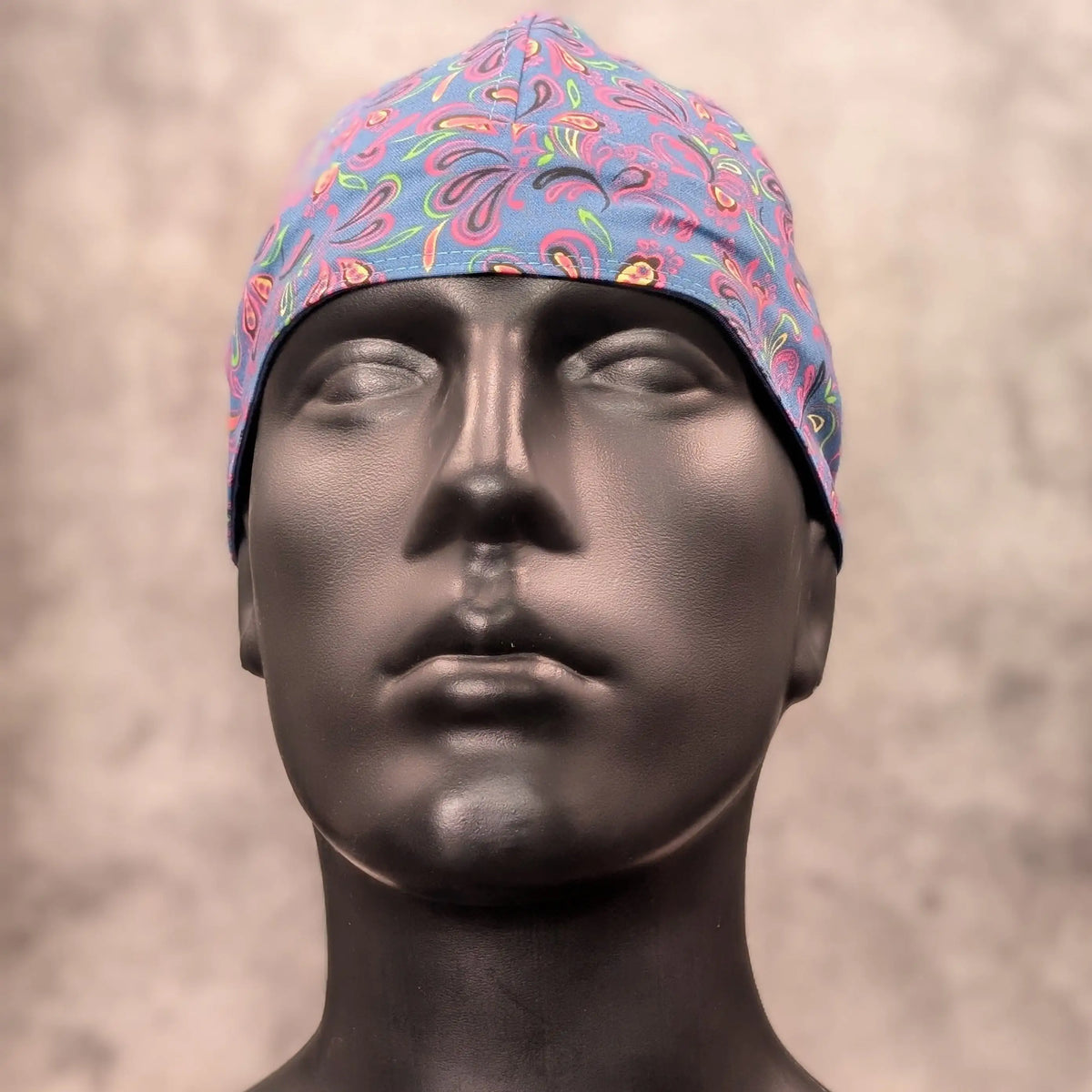 Frontier Paisley - Blackberry Cotton Welding Cap |  HD Welding Hats