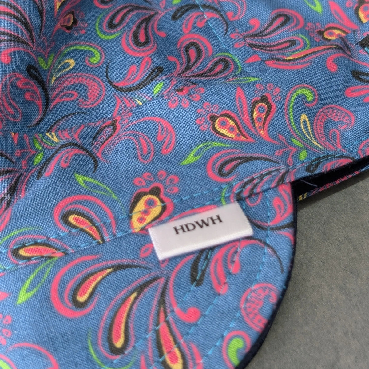 Frontier Paisley - Blackberry Cotton Welding Cap |  HD Welding Hats