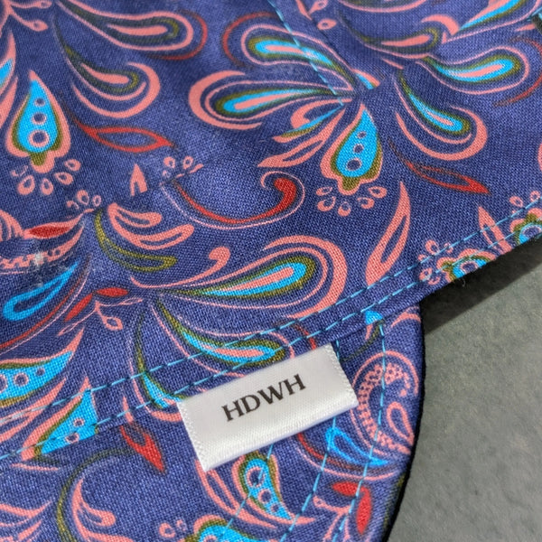 Frontier Paisley - Blueberry Cotton Welding Cap |  HD Welding Hats