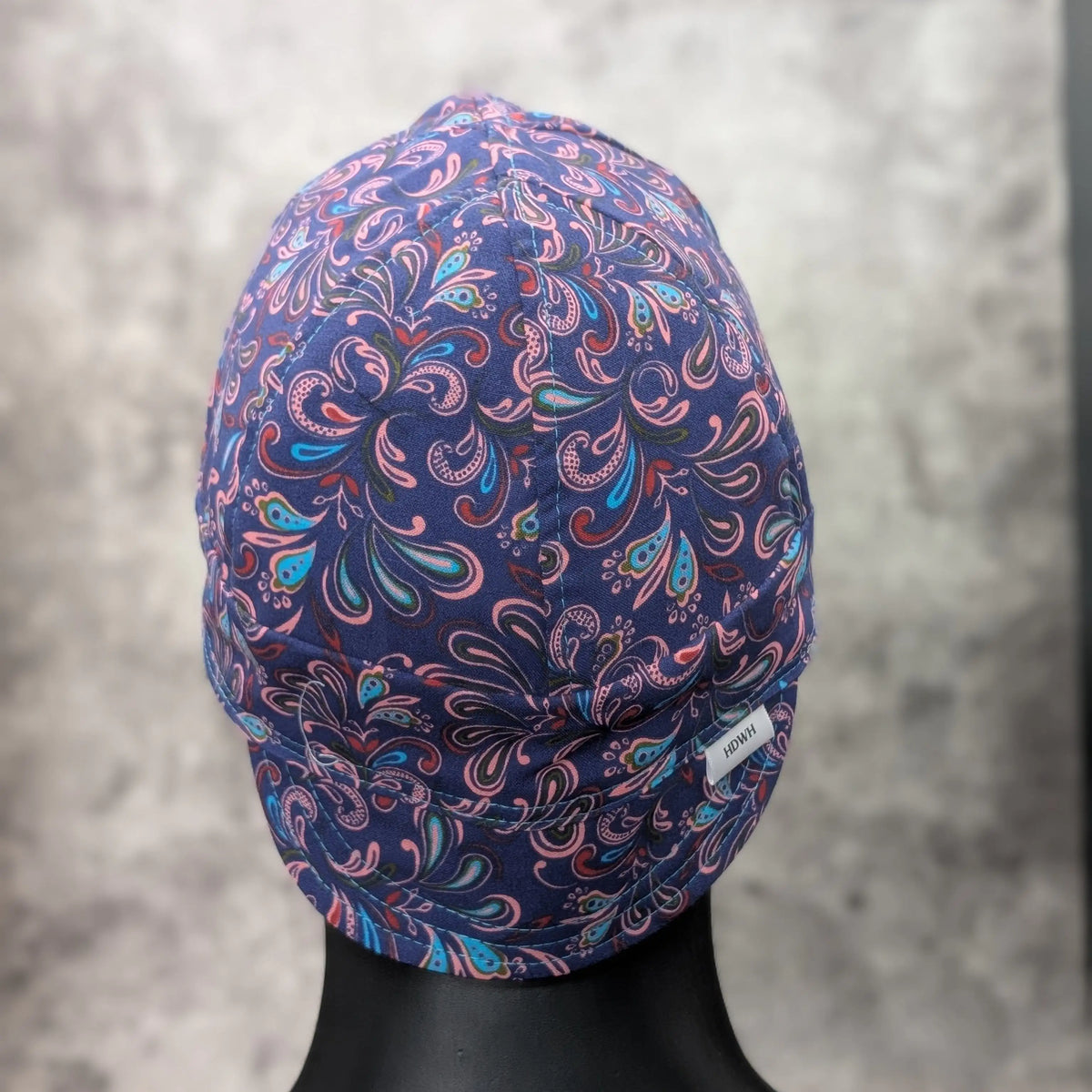 Frontier Paisley - Blueberry Cotton Welding Cap |  HD Welding Hats