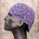 Frontier Paisley - Blueberry Cotton Welding Cap |  HD Welding Hats