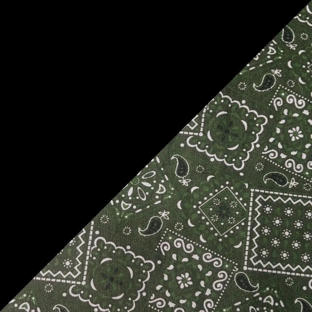 Hunter Green Bandanna 2 Tone Cotton Welding Cap |  HD Welding Hats