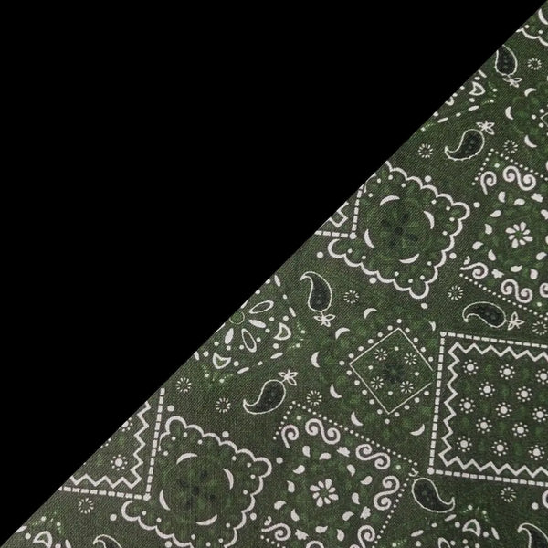 Hunter Green Bandanna 2 Tone Cotton Welding Cap |  HD Welding Hats