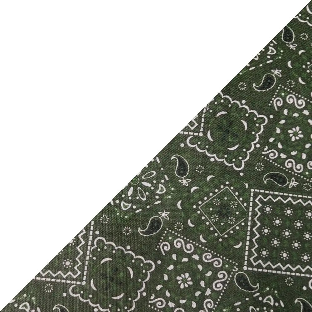 Hunter Green Bandanna 2 Tone Cotton Welding Cap |  HD Welding Hats