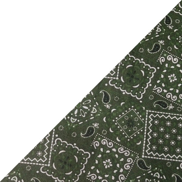 Hunter Green Bandanna 2 Tone Cotton Welding Cap |  HD Welding Hats