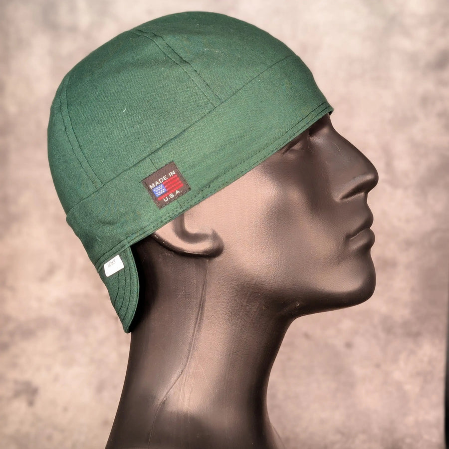 Hunter Green Cotton Welding Cap |  HD Welding Hats