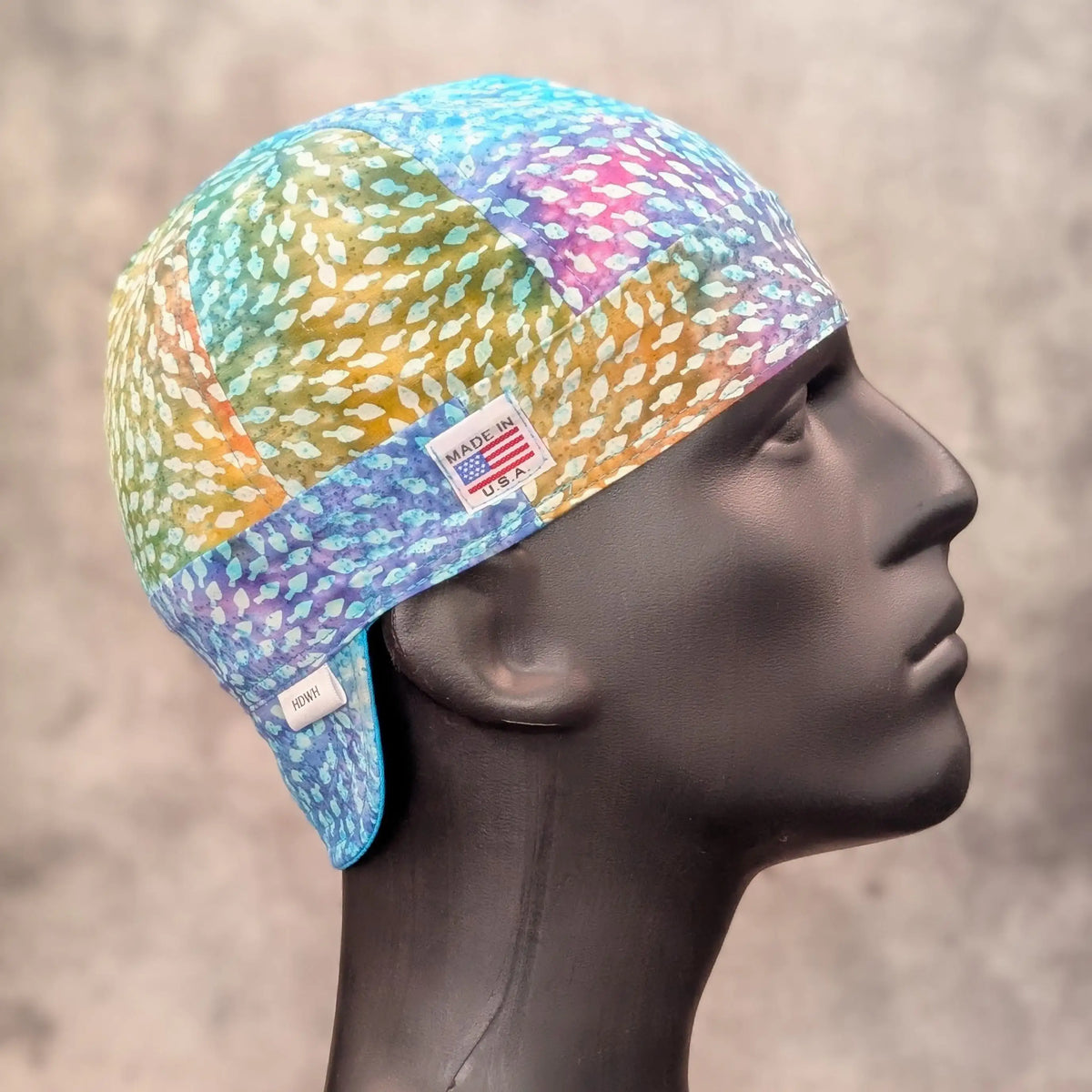 July 4 Batik Cotton Welding Cap |  HD Welding Hats
