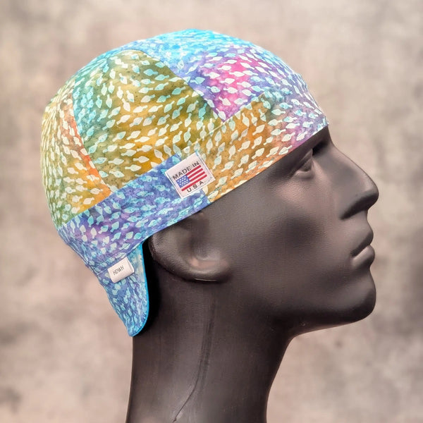 July 4 Batik Cotton Welding Cap |  HD Welding Hats