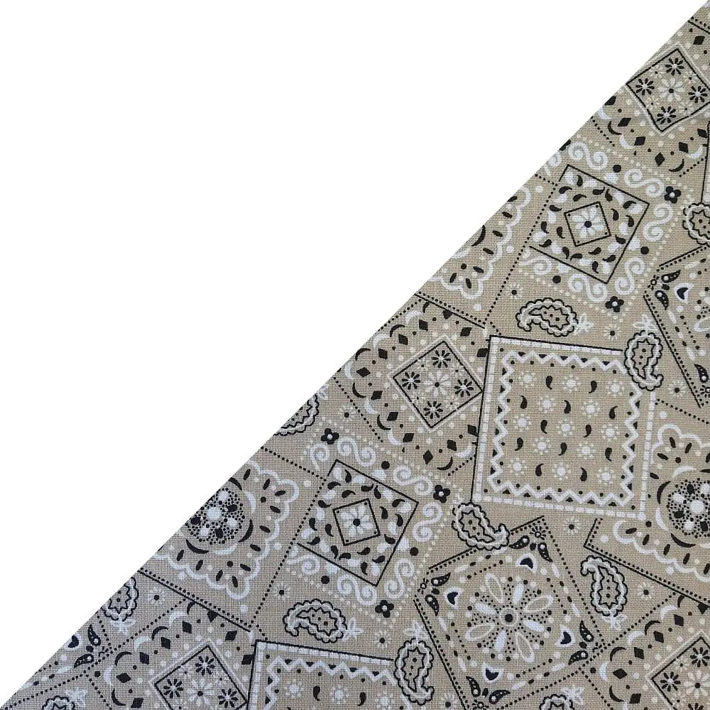 Khaki Bandanna 2 Tone Cotton Welding Cap |  HD Welding Hats