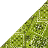 White w/ Lime Bandanna Band & Brim