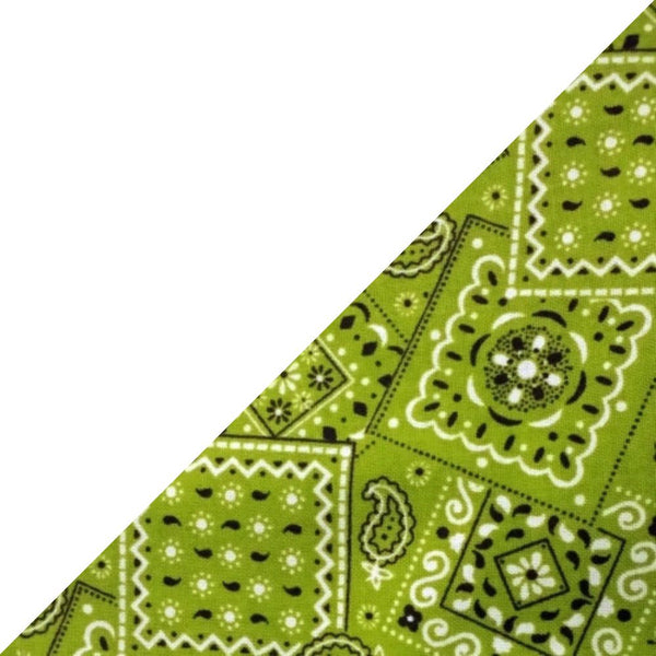 White w/ Lime Bandanna Band & Brim