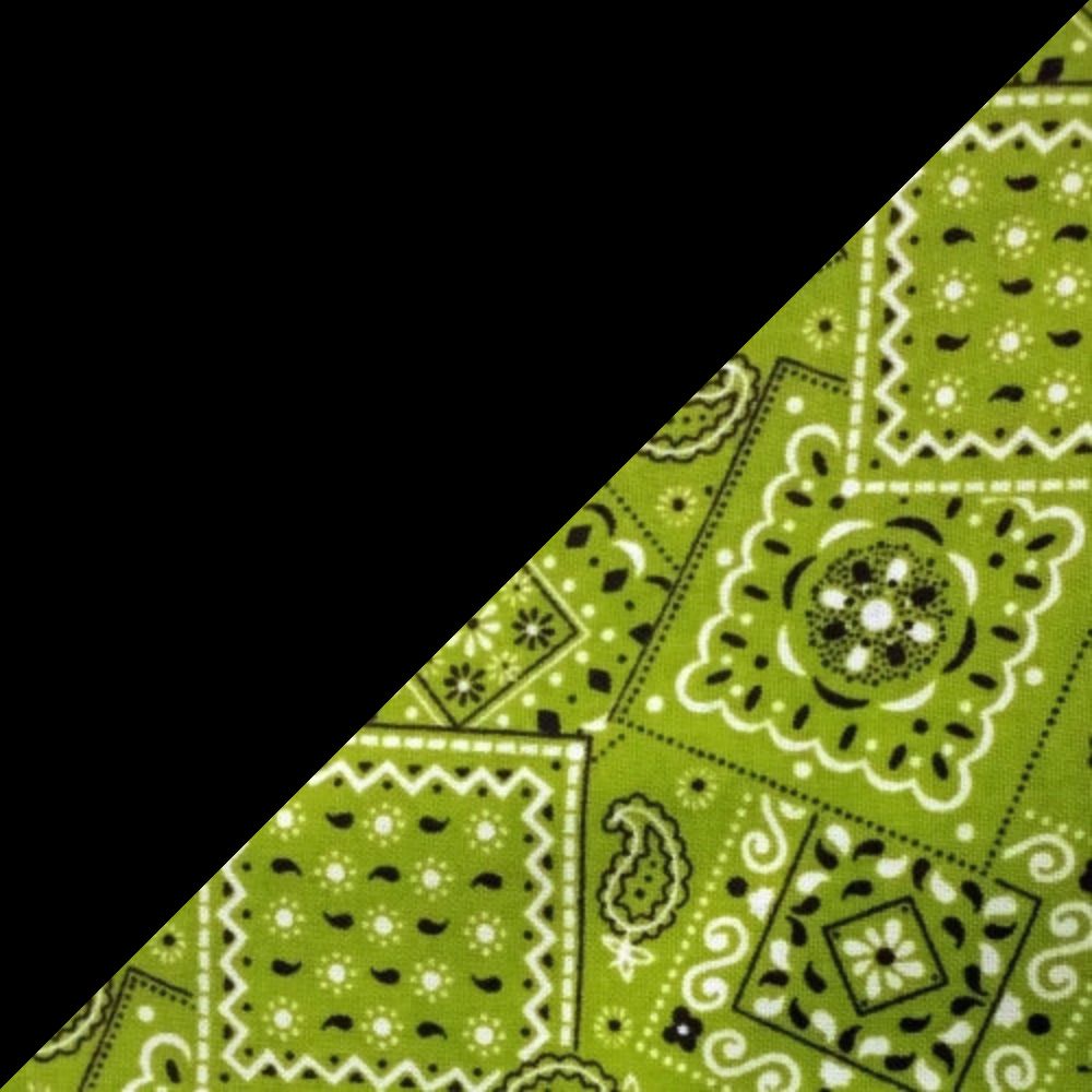 Black w/ Lime Bandanna Band & Brim