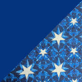 Blue w/ Navy Kaleidoscope Stars Band & Brim