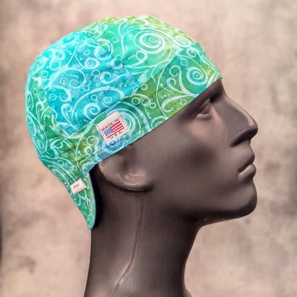 Ocean Batik Cotton Welding Cap |  HD Welding Hats
