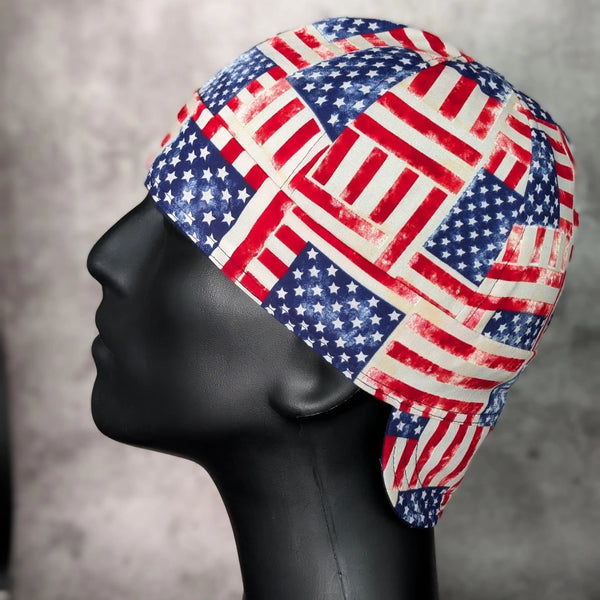 Old Glory Cotton Welding Hat |  HD Welding Hats