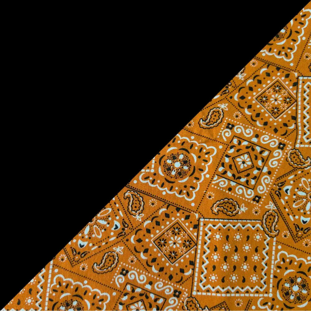 Orange Bandanna 2 Tone Cotton Welding Cap |  HD Welding Hats