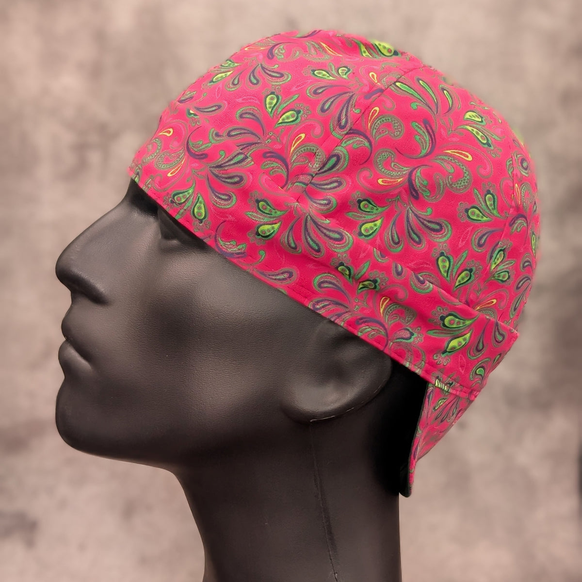 Frontier Paisley - Fuchsia Welding Cap