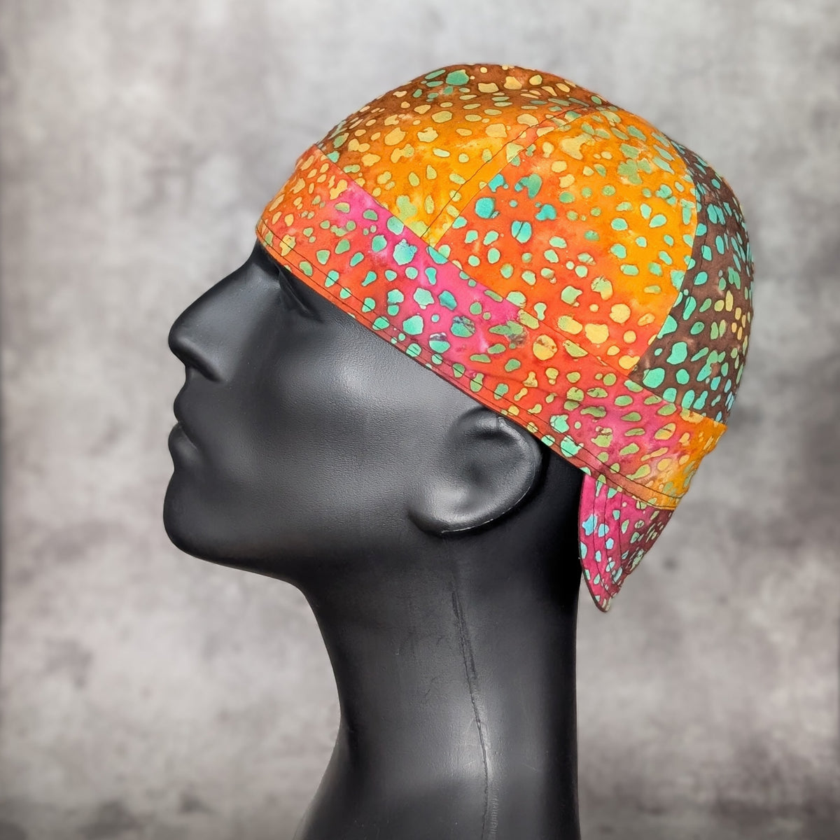 Patina Drops Batik Cotton Welding Cap