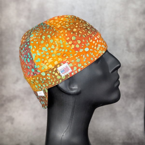 Patina Drops Batik Cotton Welding Cap