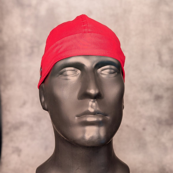 Red Cotton Welding Cap