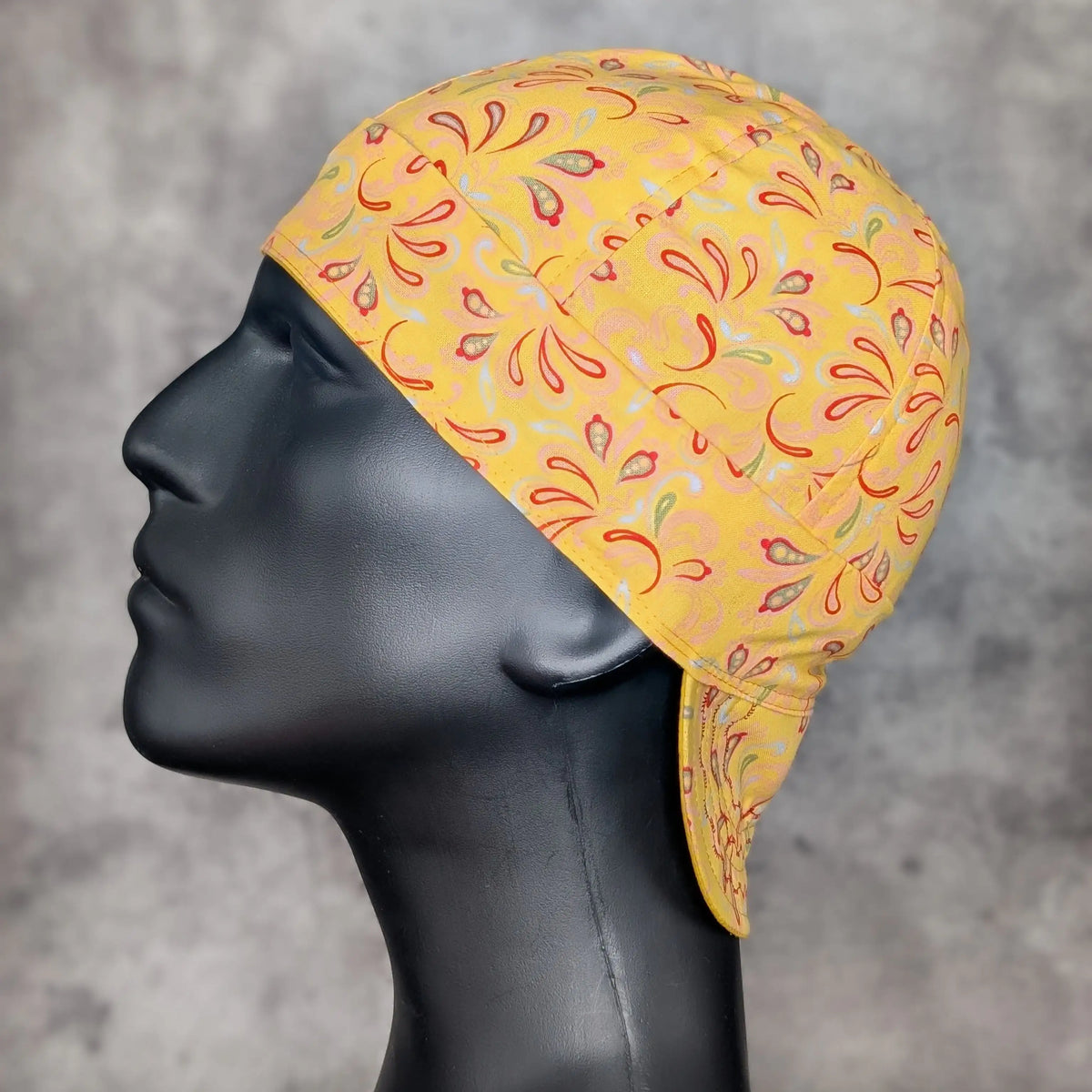 Frontier Paisley - Yellow Cotton Welding Cap